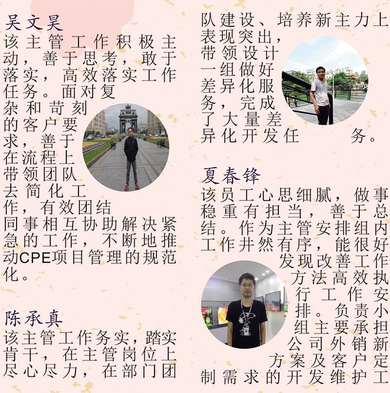 2018年年度优秀主管